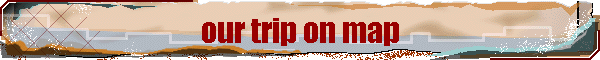 our trip on map